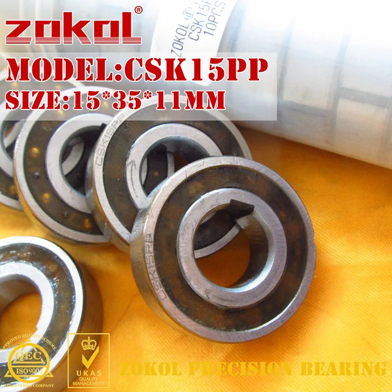 

ZOKOL bearing CSK15 PP BB15 ZZ6202 CSK15PP One Way Clutch Bearing 15*35*11mm