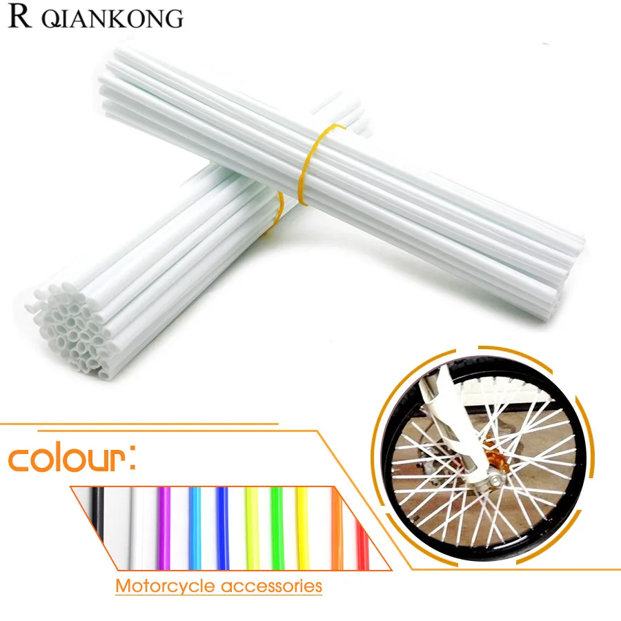 

Motocross SPOKE SKINS Wheel RIM SPOKE COVERS bicycle For KAWASAKI ktm 250 bmw SUZUKI XR650L cbr1000r Super Tenere EXC WR250X 500
