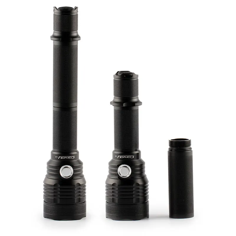 

Convoy L4 Cree XM-L2 U2-1A side switch LED Tactical Flashlight (extension tube included)