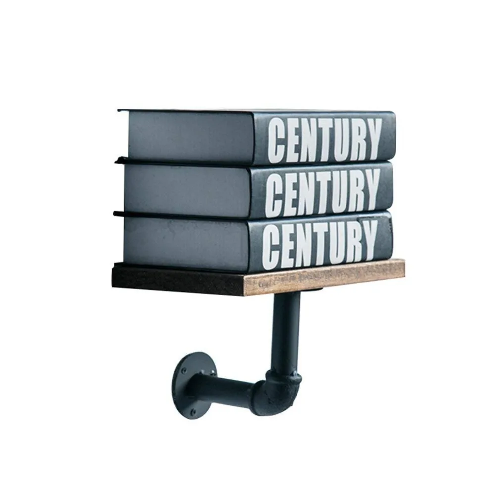 

Wall Shelves Floating Shelf Bookshelf Wall Hanging Commodity Shelf Flower Rack Clapboard Iron Pipe Industrial Style.