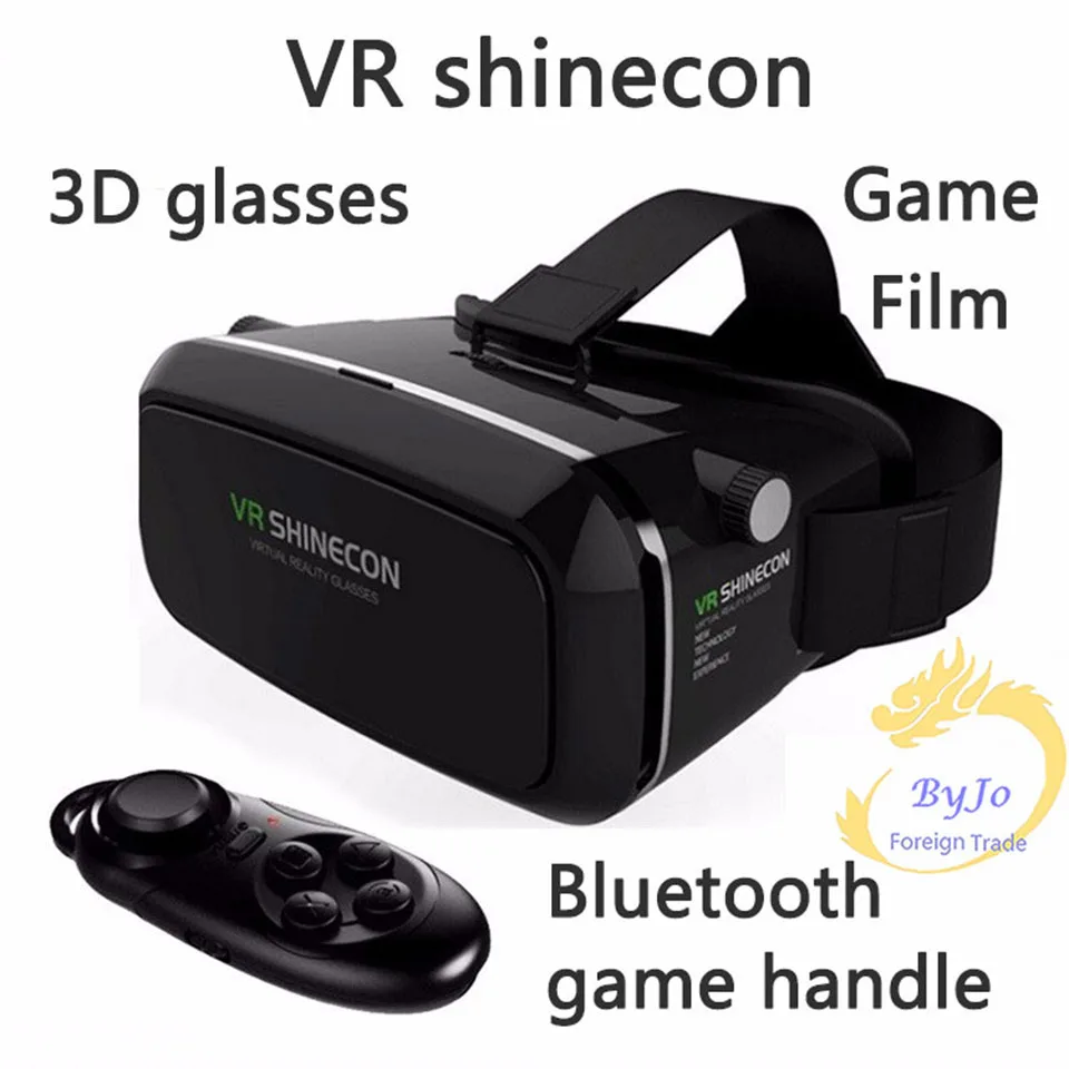 Google Cardboard 3D очки виртуальной реальности VR shinecon Pro Version умный беспроводной Bluetooth