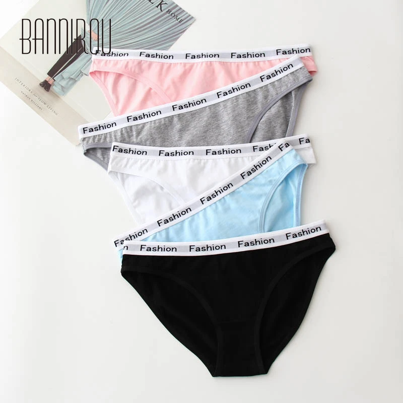 

1 Pcs Underwear For Women Cotton Hot Sale Low Waist Breathable Female Panties Brand Quality Briefs Woman Panties Cotton BANNIROU