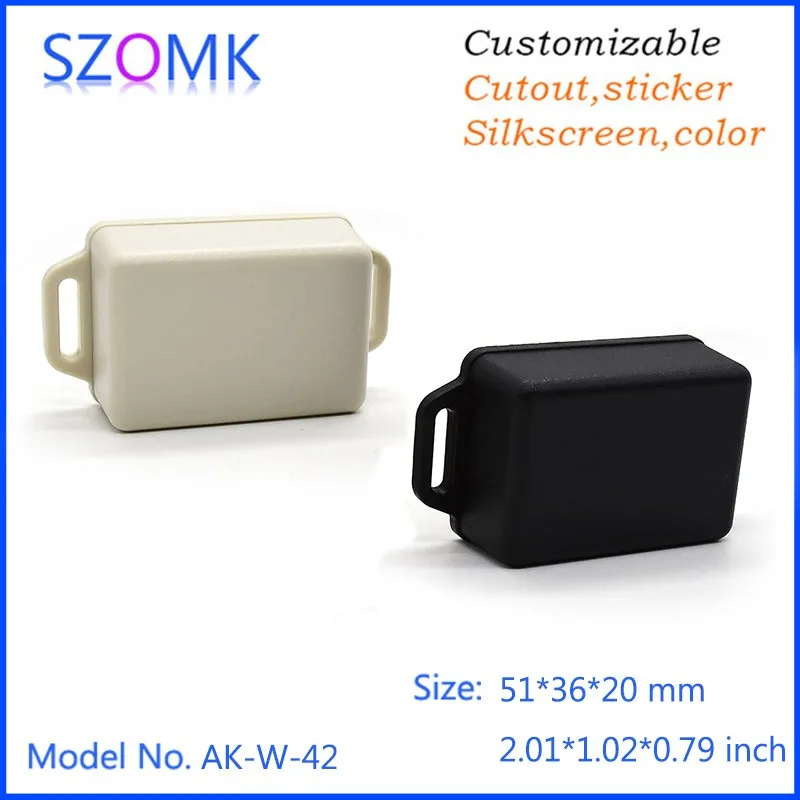 

20 pieces small rfid cases white electrical enclosures abs plastic pcb enclosures utility boxes plastic 51X36X20mm