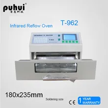 PUHUI T-962 T962 Reflow Oven Infrared IC Heater Soldering Machine 800W 180 x 235 mm T962 for BGA SMD SMT Rework PUHUI T-962 T962 Reflow Oven Infrared IC Heater Soldering Machine 800W 180 x 235 mm T962 for BGA SMD SMT Rework