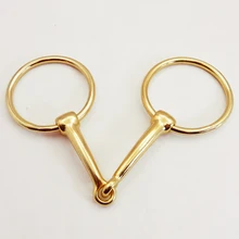 Золотое/серебряное кольцо, конский наконечник, твердый шарнирный рот, конский продукт.(BT0502