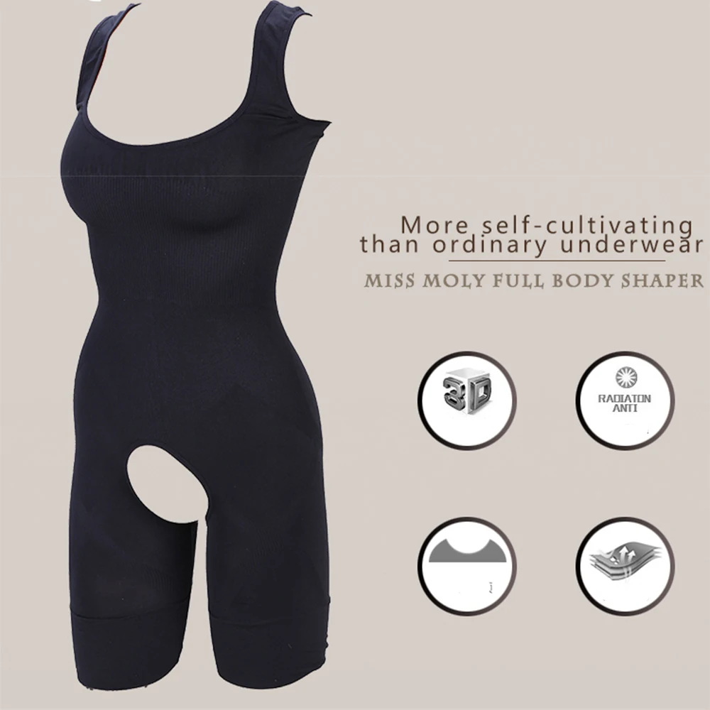 Miss Moly Women's Full Body Slimming Underwear Bodysuit Body Shaper Waist Shaper Shapewear Postpartum Recovery Slimming Shaper