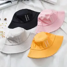 Унисекс модная Панамка шапки для рыбака с большими полями в японском и надписью для детей Женская Солнцезащитная шляпа летняя Шапки Кепки