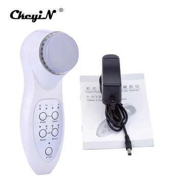 

CkeyiN 7 Color Led Photon Ultrasound Ultrasonic Sonic Face Cleaner Massage Anti Aging Wrinkle Skin Care Facial Spa Massager S36