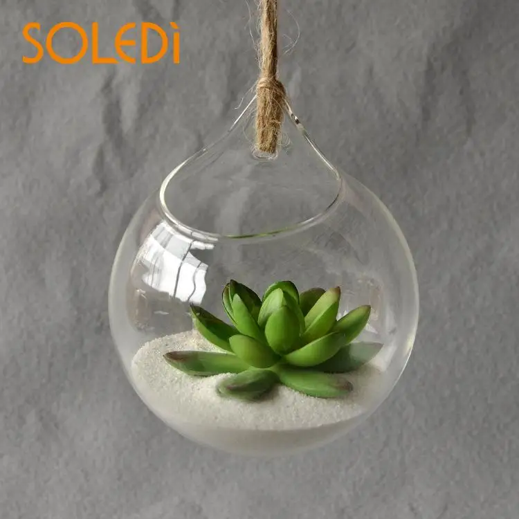 

Hanging Glass Vase Hanging Terrarium Glass Vase Planter Container Office