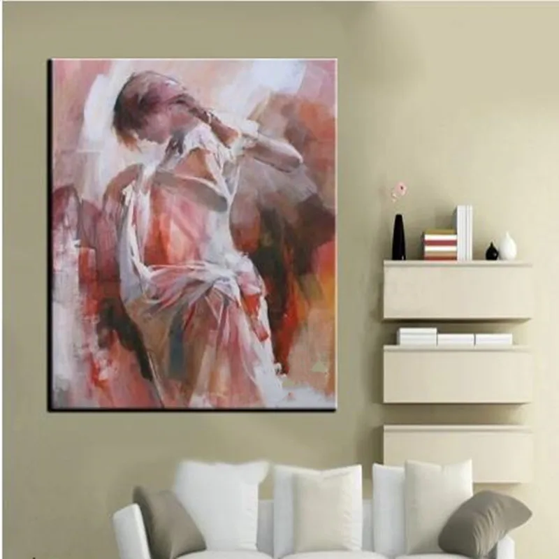 

Large Sexy Woman Painting Home Decor Wall Art Picture Hand Painted Abstract Girl Figure Oil Paintings on Canvas Modern Wallpaper