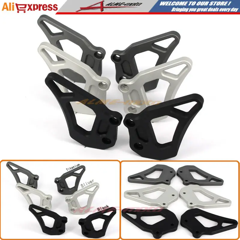 

Motorcycle CNC Aluminum Foot rest Foot Pegs Heel Plates Guard Protector For BMW R1200GS LC , R1200GS Adventure 2013-2016