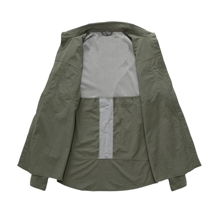 Roupas de Pesca de Secagem Esportes ao ar Roupas de Pesca Calças de Secagem Rápida Terno Livre Destacável Protetor Solar Respirável Masculino 2020 8 Cheap Roupas de pesca