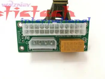 

by dhl or ems 500pcs PC Desktop ATX 24-Pin Dual PSU Power Synchronous Start Extender Cable Card adapter for Bitcoin Mining