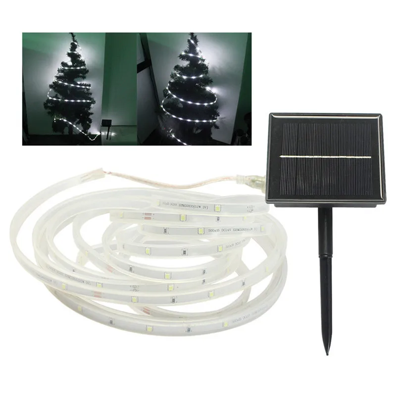 

Multicolor 5M LED strip solar powered SMD2835 100Leds IP65 Waterproof Home decorative fairy light for Xmas party wedding