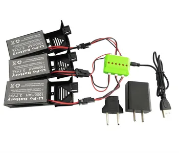 

Four axis aircraft lithium battery accessories for UDI U842 U842-1 U818S helicopter 3PCS battery and 6 in 1 charger