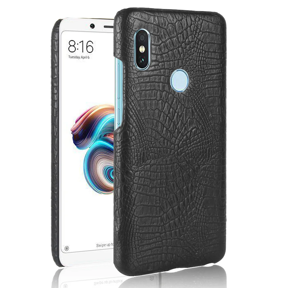 For Xiaomi Redmi Note 5 Pro Case Super Slim Crocodile Skin Texture Hard Leather Back Cover Shield Smart Phone Protective Shell |