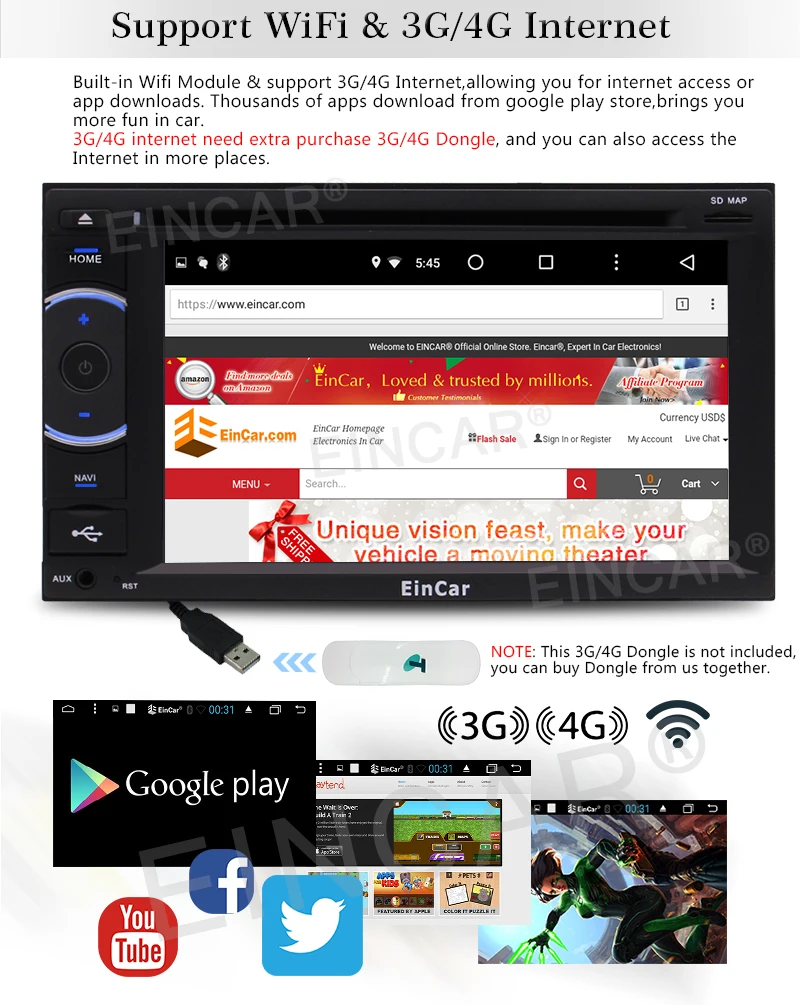 Top 2 Din Car Stereo with A7 Android 5.1 Bluetooth GPS Navigation Car Deck Head Unit USB/SD Multi-media Capacitive screen SWC Backup 6 Top 2 Din Car Stereo with A7 Android 5.1 Bluetooth GPS Navigation Car Deck Head Unit USB/SD Multi-media Capacitive screen SWC Backup 6