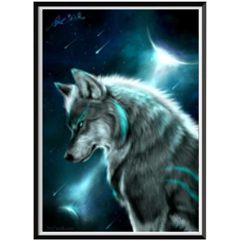 

SaShiKo Wolf Dog Diamond Painting Embroidery Square Picture Diamond Painting Mosaic Rhinestone DIY Diamond Home Decor Sale