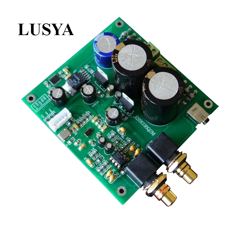 

Lusya ES9038Q2M ES9038 I2S Input Decoders Mill Board DAC Decoding Board For Amplifier AMP T0393