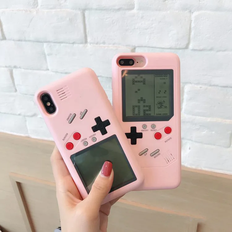 Чехлы для телефонов Tetris iPhone X 6plus 6s 7 7plus 8 8plus чехол игровой консоли защитный в