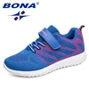 BONA New Arrival Popular Style Children Casual Shoes Mesh Sneakers Boys & Girls Flat Child Running Shoes Light Fast Free Shippin ► Photo 3/6