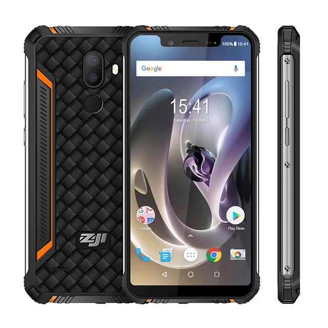 HOMTOM ZOJI Z33 смартфон IP68 Водонепроницаемый MT6739 1,5 GHZ 3GB 32GB 4600mAh 5,8" Dual sim Android 8,1 OTA OTG Мобильный телефон с функцией распознавания лица - Цвет: Global Version Orang