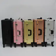 Серебряный Модный Профессиональный Чехол Для Рулонной красоты, чехол для макияжа с освещением, станция для макияжа, нормальные желтые огни