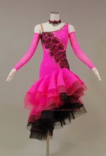 Latin Competition Dance Skirt Women Tango Rumba Samba Chacha DancingWear Adult Standard Latin Costumes