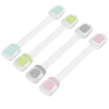 Для малышей и детей постарше Детская безопасность длинный замок сохранить безопасное вспомогательное устройство для безопасности Ящики для хранения шкаф дверь холодильника безопасность ребенка окна Пластик замки