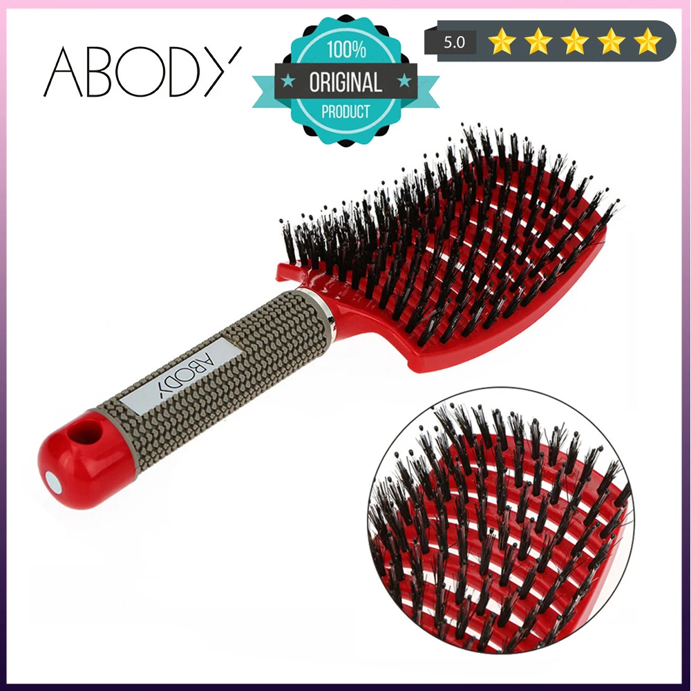 shampoo hair brush