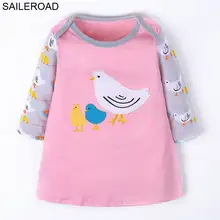 SAILEROAD/розовое платье для маленьких девочек; осеннее платье принцессы с рисунком кролика; детская одежда; платье для девочек; Vestido