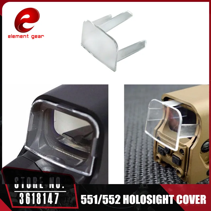 

Element Tactical Hunting Airsoft Scope Red Green Dot Sight Lens Protective Holosight Cover for 551 / 552 / 553 / 557 EX013