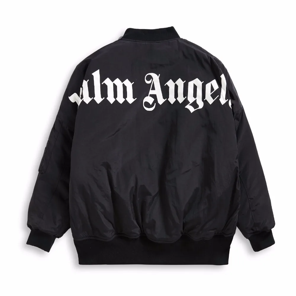 18ss new palm angels Jacket letter autumn winter OVERSIZE Bats Shoulder ...