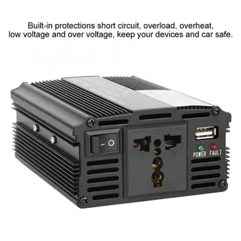 

3000W Black 12/24V to 110/220V Car Solar Power Inverter Modified Sine Wave Converter Solar universal socket nverter