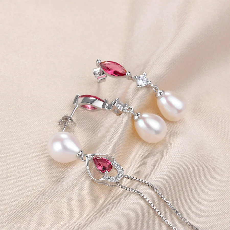 Женское Ожерелье/подвеска LINDO из стерлингового серебра 925 пробы с жемчугом|jewelry
