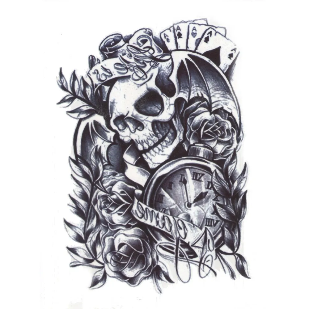 Эскизы рукавов с черепами