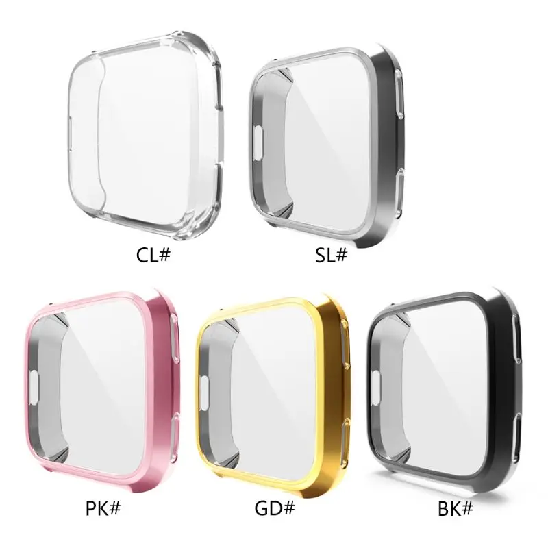 

TPU Case for Fitbit Versa Watch Smartwatch Cover Frame Protective Soft Shell Silicone Wearable
