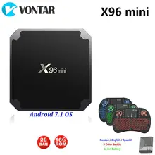 2GB16GB X96mini Android 7 1 TV BOX 1G8G X96 mini Amlogic S905W Set top BOX Quad