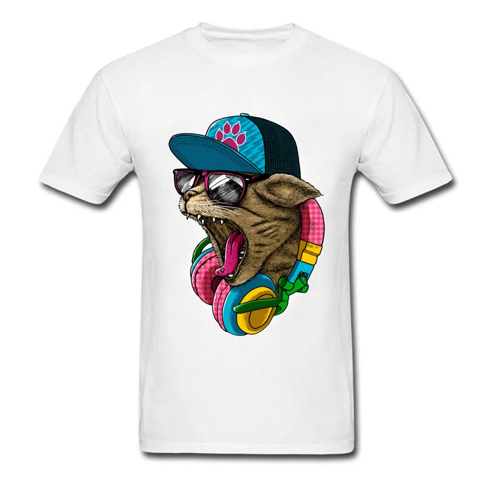 Cool Wild Men Retro Group Tops Tees O Neck Autumn Cotton Tshirts Fashionable Short Sleeve Tee-Shirt Drop Shipping Cool Wild white