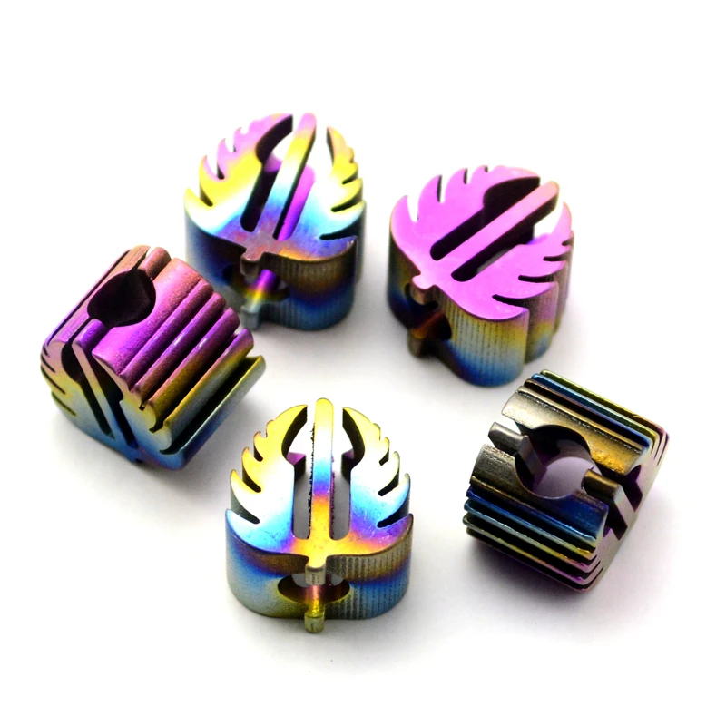 

2018 New Knife Beads Titanium Alloy Pendant Umbrella Knife EDC Knife Titanium Alloy Anodizing Process Fall Titanium