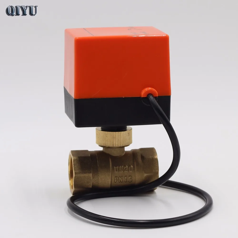 AC 220V DN15 DN20 кондиционер отопление пол мини электрические двухсторонние клапаны