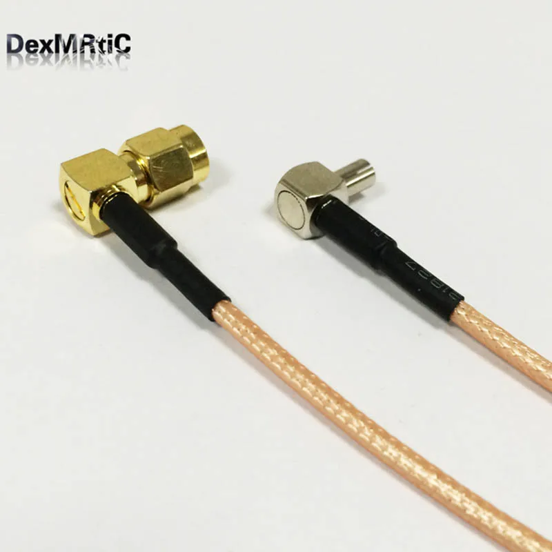 RF SMA переключатель TS9 ОТРЕЗОК кабеля штекер RA 90 градусный прямоугольный разъем RG316