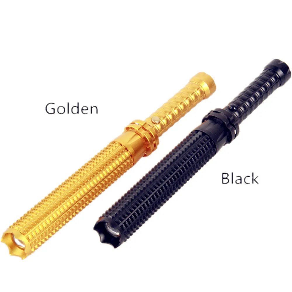 LED black/gold Q5 self defense hammer flashlight white Light 5W Third gear dimming Strong and