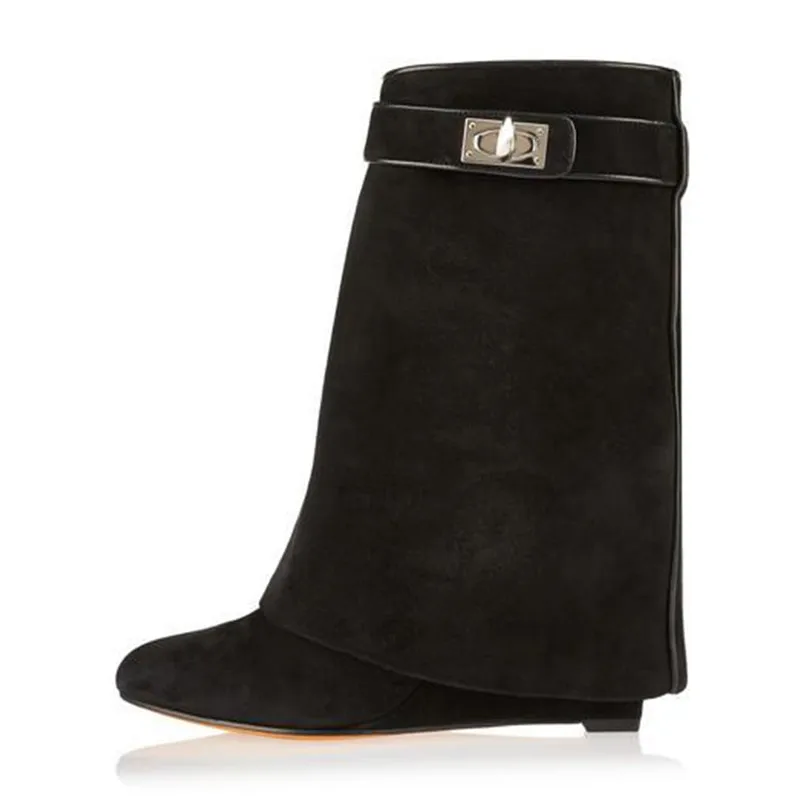 Женские ботинки на танкетке из натуральной кожи|boots wedge|women wedge bootsmartin boots |