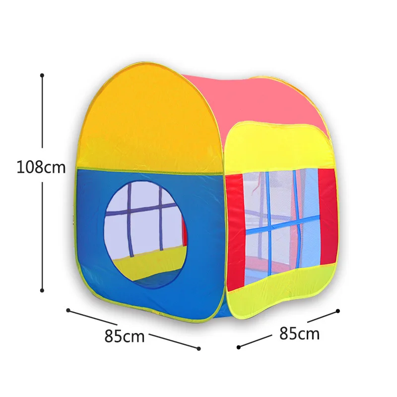 

New children's three-color collapsible storage small tent simple infant four-sided tent kids tent play tent