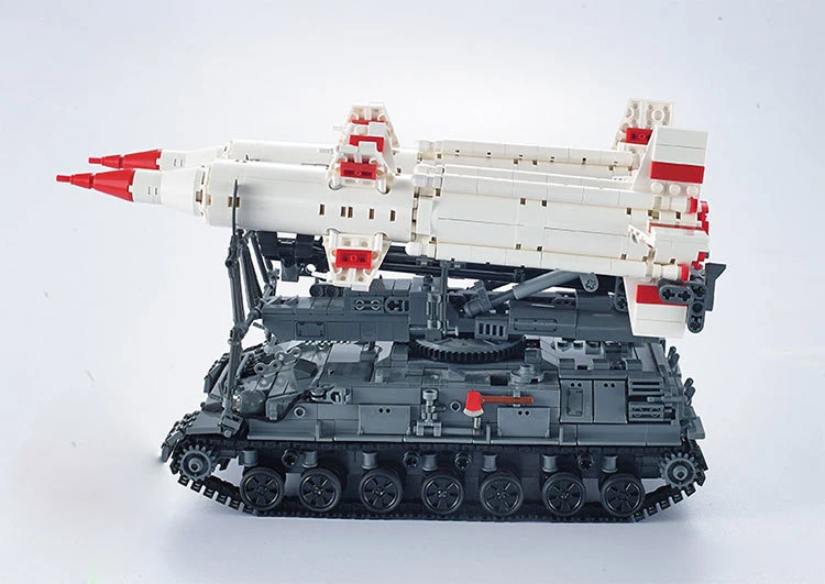 Современный военный масштаб моделирования SA-4 GANEF крылатая ракета бронированный танк moc строительный блок модель кирпичная Игрушка коллекция для взрослых