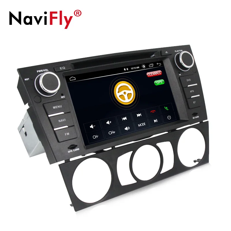 NaviFly Android 9 автомобильный dvd мультимедийный плеер радио аудио для BMW/3 серии E90 E91 E92 E93 gps Навигация BT RDS