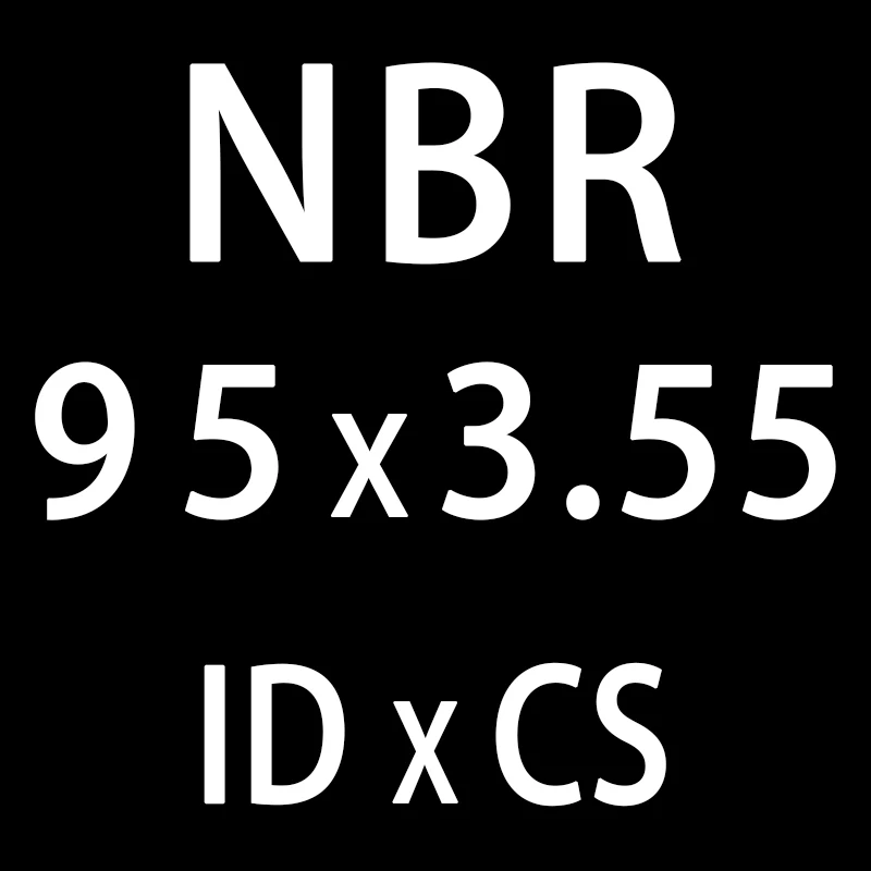 10 шт./лот резиновое кольцо уплотнительное кольцо из резиновой смеси на основе бутадиен-нитрильного каучука запечатывания Толщина 3,55 мм ID90/92,5/95/97,5/100 мм нитрил-хомут с круглым воротником для мальчиков и девочек Тюлений жир уплотнительное кольцо шайба - Цвет: ID95mm