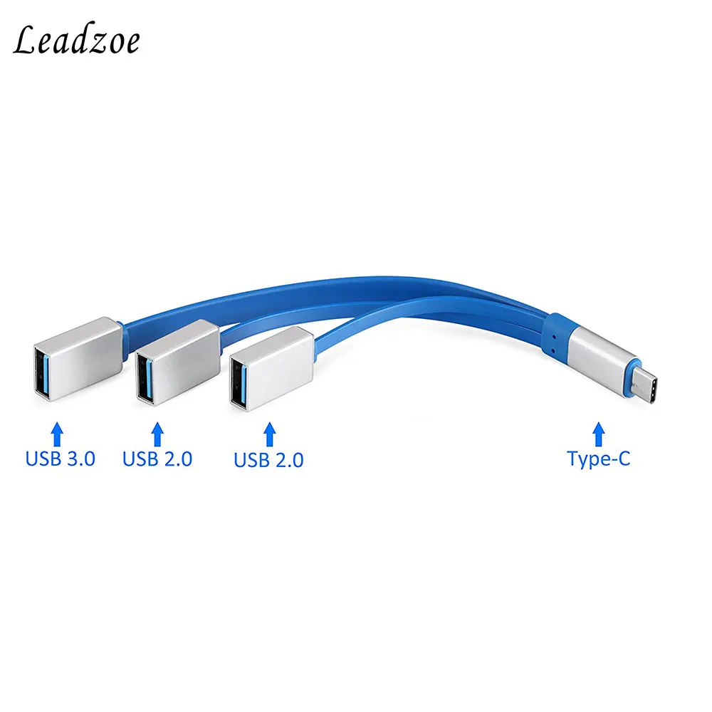 USB C концентратор, Leadzoe 3-в-1 Тип usb C OTG USB Hub разветвитель для MacBook, MacBook Pro, Google Pixel, Galaxy S8/S9, более USB-C устройств