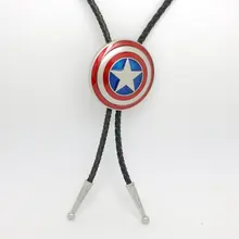 Новые европейские и американские популярные Для мужчин Jewelry звезда Боло Галстук Кожа Веревка Винтаж Боло Цепочки и ожерелья Боло Галстуки для рубашка